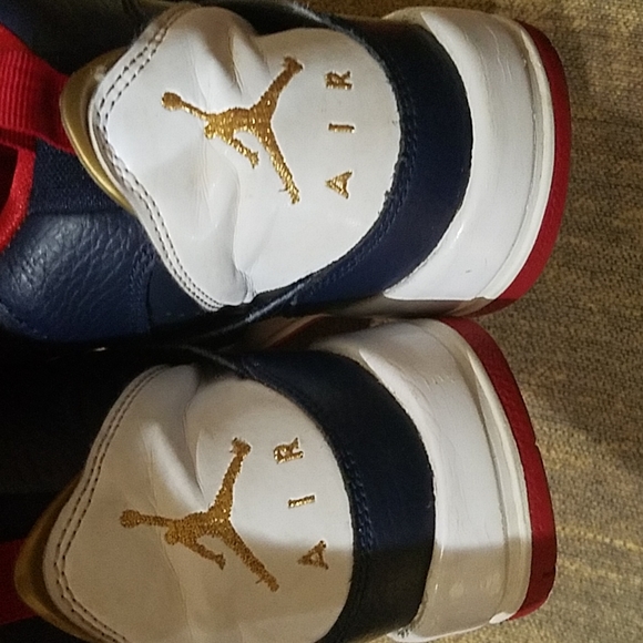 Jordan Flight 45 High GS Midnight Navy Sneakers Shoes Multicolor - Picture 4 of 7